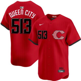Men's #513 Queen City Cincinnati Reds 2026 City Connect Vapor Premier Limited Jersey - All Stitched