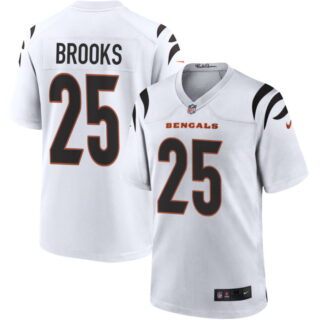 Youth Cincinnati Bengals #25 Tahj Brooks White Alternate Game Jersey