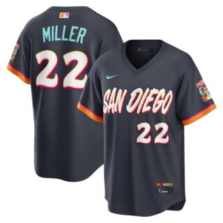 Men's San Diego Padres City #22 Mason Miller Stitched City Connect Jersey Navy