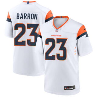 Youth Denver Broncos #23 Jahdae Barron Game Jersey - White