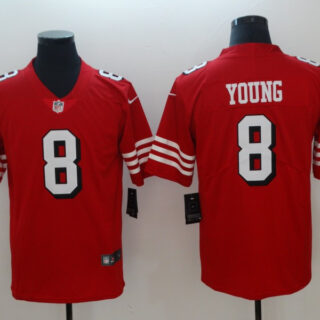 Nike 49ers 8 Steve Young Red 2018 Vapor Untouchable Limited Jersey