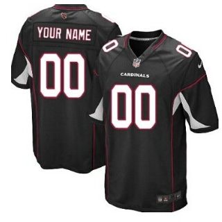 Nike Arizona Cardinals Customized Black Game Jersey