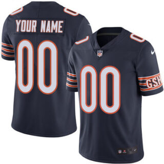 Nike Bears Navy Men's Customized Vapor Untouchable Player Limited Jersey