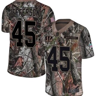 Nike Bengals #45 Malik Jefferson Camo Men's Stitched NFL Limited Rush Realtree Jersey