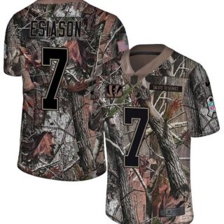 Nike Bengals #7 Boomer Esiason Camo Men's Stitched NFL Limited Rush Realtree Jersey