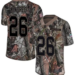Nike Browns #26 Derrick Kindred Camo Men's Stitched NFL Limited Rush Realtree Jersey