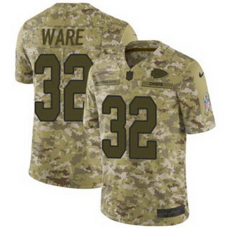 Nike Chiefs #32 Spencer Ware Camo Youth Stitched NFL Limited 2018 Salute to Service Jersey