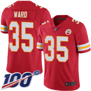 Nike Chiefs 35 Charvarius Ward Red 100th Season Vapor Untouchable Limited Jersey
