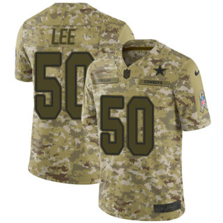 Nike Cowboys #50 Sean Lee Camo Youth Stitched NFL Limited 2018 Salute to Service Jersey