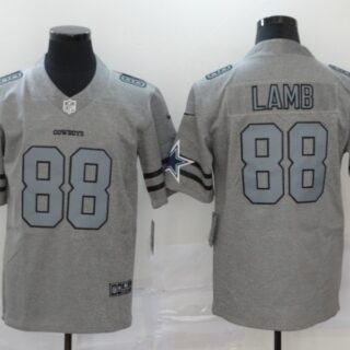 Nike Cowboys 88 Ceedee Lamb 2019 Gray Gridiron Gray Vapor Untouchable Limited Jersey