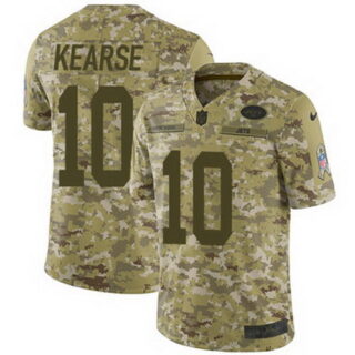 Nike Jets #10 Jermaine Kearse Camo Youth Stitched NFL Limited 2018 Salute to Service Jersey