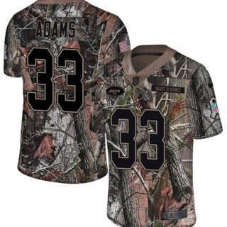 Nike Jets #33 Jamal Adams Camo Men's Stitched NFL Limited Rush Realtree Jersey