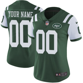 Nike NFL New York Jets Vapor Untouchable Customized Limited Green Home Women's Jersey