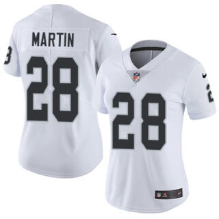 Nike Raiders #28 Doug Martin White Women's Stitched NFL Vapor Untouchable Limited Jersey