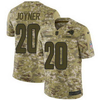 Nike Rams #20 Lamarcus Joyner Camo Youth Stitched NFL Limited 2018 Salute to Service Jersey