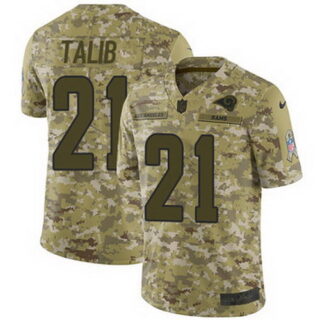 Nike Rams #21 Aqib Talib Camo Youth Stitched NFL Limited 2018 Salute to Service Jersey