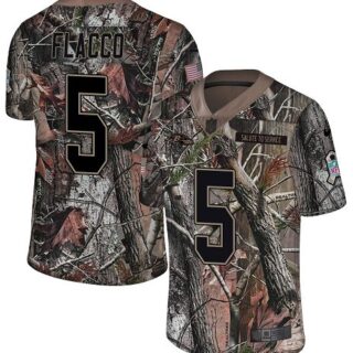 Nike Ravens #5 Joe Flacco Camo Men's Stitched NFL Limited Rush Realtree Jersey