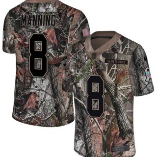 Nike Saints #8 Archie Manning Camo Men's Stitched NFL Limited Rush Realtree Jersey