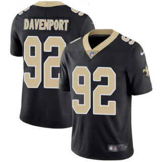 Nike Saints 92 Marcus Davenport Black Vapor Untouchable Limited Jersey