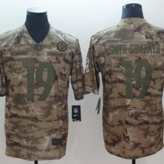 Nike Steelers 19 JuJu Smith-Schuster Camo Salute To Service Limited Jersey