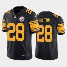 Nike Steelers 28 T.Y. Hilton Black Team Rush Vapor Untouchable Limited