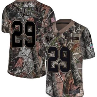 Nike Texans #29 Andre Hal Camo Men's Stitched NFL Limited Rush Realtree Jersey