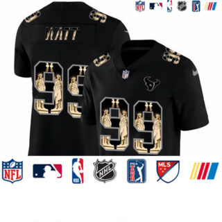 Nike Texans 99 J.J. Watt Black Statue Of Liberty Limited Jersey