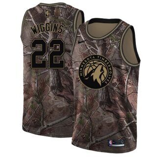 Nike Timberwolves #22 Andrew Wiggins Camo Women's NBA Swingman Realtree Collection Jersey