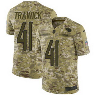 Nike Titans #41 Brynden Trawick Camo Men's Stitched NFL Limited 2018 Salute To Service Jersey