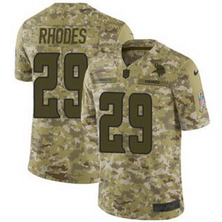Nike Vikings #29 Xavier Rhodes Camo Men's Stitched NFL Limited 2018 Salute To Service Jersey