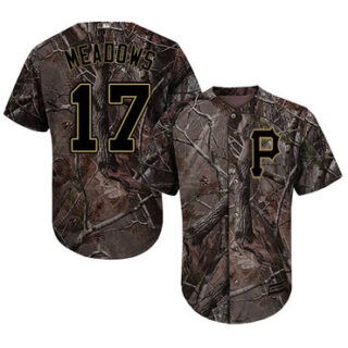 Pirates #17 Austin Meadows Camo Realtree Collection Cool Base Stitched Baseball Jersey