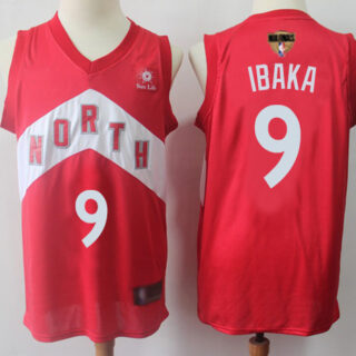Raptors #9 Serge Ibaka Red 2019 Finals Bound Basketball Swingman Earned Edition Jersey