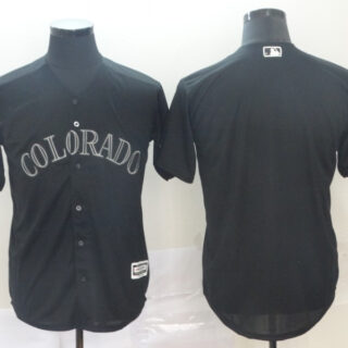 Rockies Blank Black 2019 Players' Weekend Authentic Player Jersey