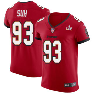 Tampa Bay Buccaneers #93 Ndamukong Suh Men's Super Bowl LV Bound Nike Red Vapor Elite Jersey