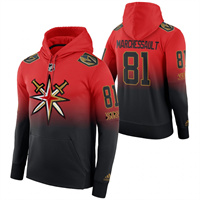 Vegas Golden Knights #81 Jonathan Marchessault Reverse Retro Pullover Hoodie Red Black