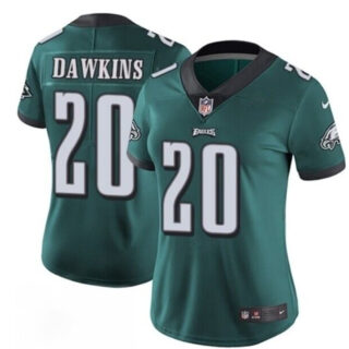 Women's Philadelphia Eagles #20 Brian Dawkins Green Vapor Untouchable Limited Stitched Football Jersey(Run Small)