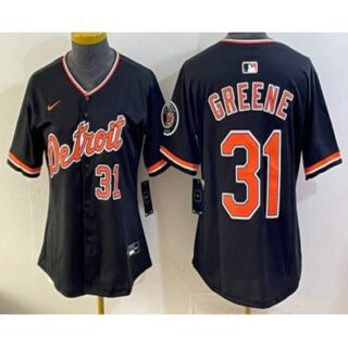 Women's Detroit Tigers #31 Riley Greene Navy Limited Jersey