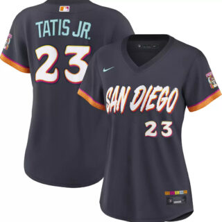 Women's San Diego Padres #23 Fernando Tatis Jr. 2026 City Connect Stadium Jersey
