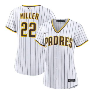 Women's San Diego Padres #22 Mason Miller White Home Jersey