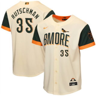 Youth Baltimore Orioles #35 Adley Rutschman Natural 2026 City Connect Stadium Stitched Baseball Jersey