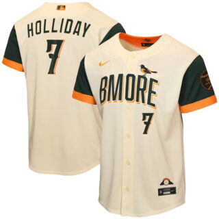 Youth Baltimore Orioles #7 Jackson Holliday Natural 2026 City Connect Stadium Stitched Baseball Jersey
