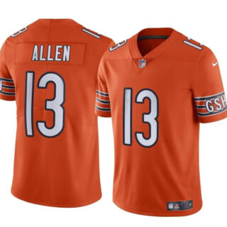 Youth Chicago Bears #13 Keenan Allen Orange Vapor Stitched Football Jersey