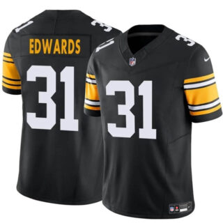 Youth Pittsburgh Steelers #31 Daijun Edwards Black 2024 F.U.S.E. Alternate Vapor Untouchable Limited Stitched Football Jersey