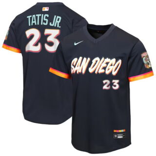 Youth San Diego Padres #23 Fernando Tatis Jr. Obsidian 2026 City Connect Stadium Stitched Baseball Jersey