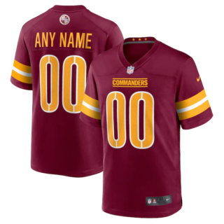 Youth Washington Commanders ACTIVE PLAYER Custom 2022 Burgundy Game Stitched Jersey
