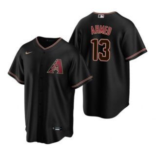 Men's Nick Ahmed Arizona Diamondbacks Cool Base Jersey Black