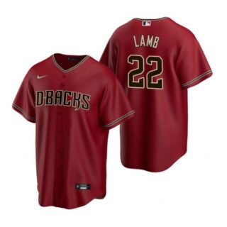 Men's Jake Lamb Arizona Diamondbacks Cool Base Jersey Crimson