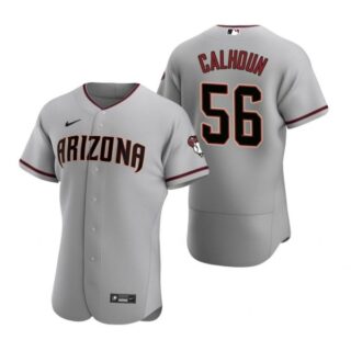 Men's Kole Calhoun Arizona Diamondbacks Flex Base Jersey Gray