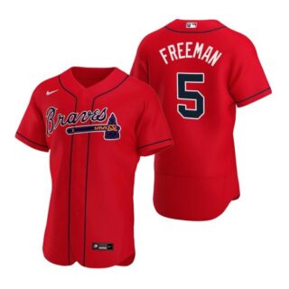 Men's Freddie Freeman Atlanta Braves Flex Base Jersey Red