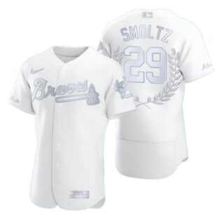 Men's John Smoltz Atlanta Braves Flex Base Jersey White Award